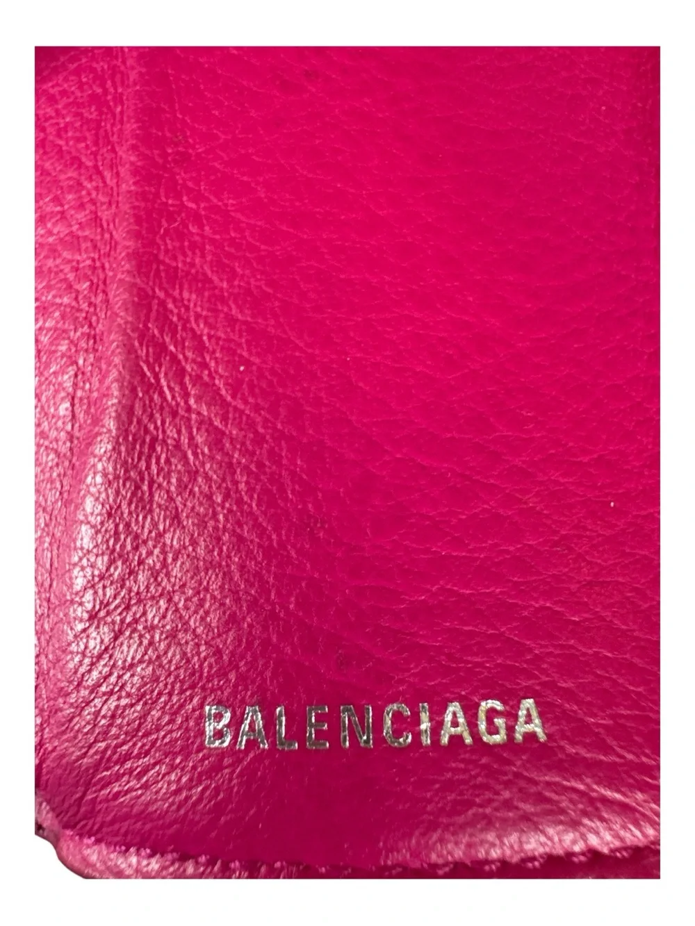 BALENCIAGA Papier Wallet Mini Rose Magenta